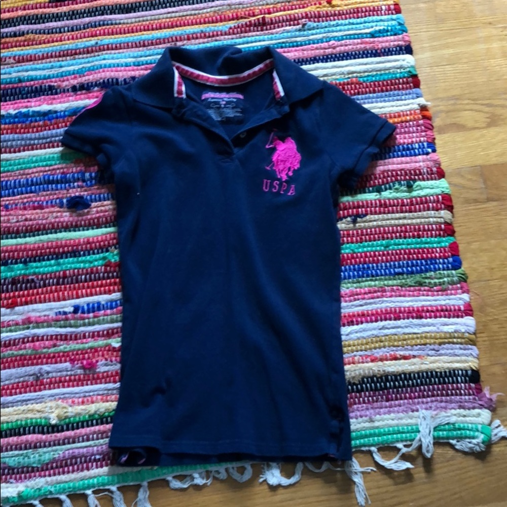 USPA navy polo small